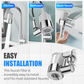 🚰 50% DE RÉDUCTION ⏰ Ensemble de buses filtrantes universelles pivotantes à 720° – 2 modes d’eau & filtre transparent – Installation sans outil, compatible avec la plupart des robinets – anti-éclaboussures & facile à nettoyer 💧