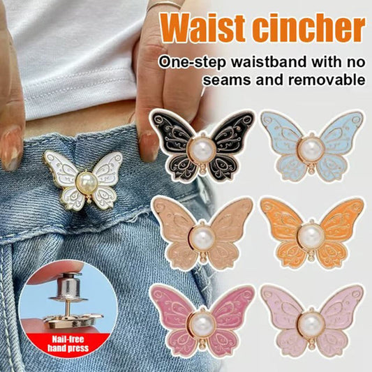 🎁 Achetez 1, obtenez 1 gratuit ! 🦋✨ Boucle de réglage de taille papillon amovible – Pratique et élégante 💖🌟