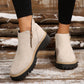 👢 Promo 60 % – Bottines tendance et confortables pour femmes, bout rond et zip 🌟
