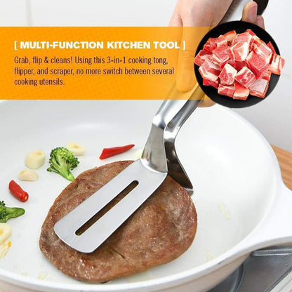 🔥 50% DE RÉDUCTION MAINTENANT ! 🍖 Pince de Barbecue en Acier Inoxydable – Longue, Anti-Chaleur & Prise Ferme 🛡️