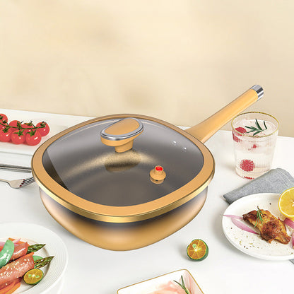 🍳 60% DE RÉDUCTION ! ✨ Casserole Anti-Adhésive en Alliage de Titane 12 Pouces - Cuisson Saine sans Produits Chimiques, Poignées Froides et Lavable au Lave-Vaisselle 🔥📦