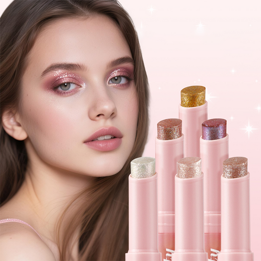 🎁 Plus vous achetez, plus vous économisez ! ✨👁️ Ombre à paupières brillante et scintillante 2 en 1 en stick 💄🌟