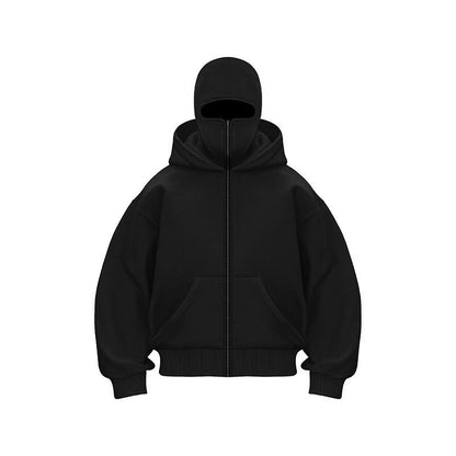 🎁 Vente chaude 50% de réduction 🔥 Sweat à capuche zippé Ninja pour hommes et femmes - Protection complète
