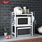 📦 60% DE RÉDUCTION 💥 Étagère extensible pour micro-ondes – Réglable, crochets & charge 75kg – Gain de place, sans perçage – idéale pour petits espaces ou cuisine 🍽️✨