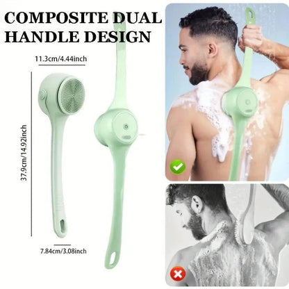 🚿 50% DE RÉDUCTION! 🪥 Brosse de bain exfoliante électrique à long manche – Nettoyage en profondeur, doux & manche ergonomique – Idéale pour une peau lisse et une douche relaxante ✨