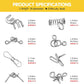 🔗 60% DE RÉDUCTION ! 🧠 Iron Link Unlock Interlock Game - Casse-Tête Métallique Anti-Stress pour Défi Cérébral et Relaxation 🧩✨