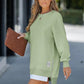 👚 60% DE RÉDUCTION ! 🧥 Robe Sweat Décontractée à Fente Zippée - Confort Doux et Style Urbain pour un Look Casual Confy, Taille Unique 🏙️✨