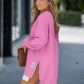 👚 60% DE RÉDUCTION ! 🧥 Robe Sweat Décontractée à Fente Zippée - Confort Doux et Style Urbain pour un Look Casual Confy, Taille Unique 🏙️✨