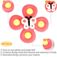 🌀 50% DE RÉDUCTION! 🧸 Jouets à ventouse – Ventouse puissante, couleurs vives & rotation fluide – Parfaits pour divertir bébé au bain ou sur les surfaces lisses ✨