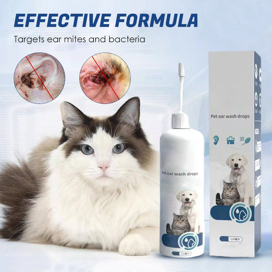 🐾 Achetez 2, obtenez 1 GRATUIT ! 💧 Solution de soin et nettoyage des oreilles – Anti-acariens & antibactérien