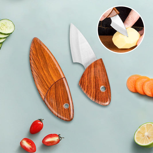 🎁 Achetez 2, obtenez 1 GRATUIT ! 🍎 Couteau de poche en acier inoxydable pour fruits