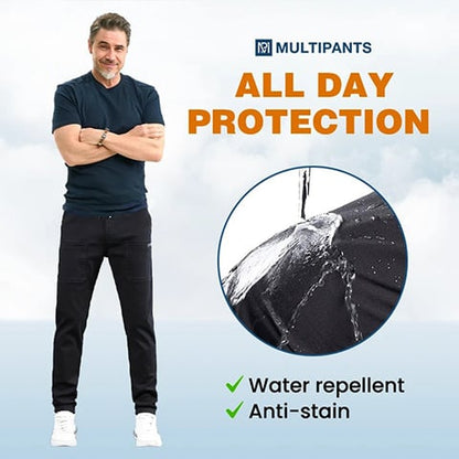 👖 60 % DE RÉDUCTION ! 🛠️ MultiPants – Pantalon Cargo Extensible – Multipoches, Résistant & Confortable ⚡
