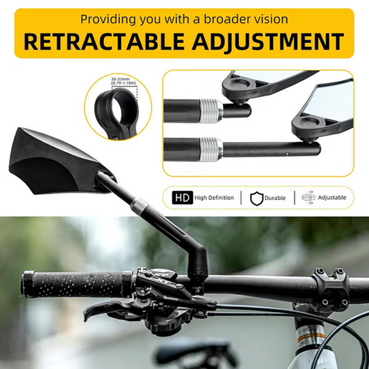 🚴‍♂️ 50% DE RÉDUCTION - DERNIERS STOCKS! 🔥 Rétroviseur Vélo Réglable 360° - Installation Rapide sur Guidon, Vision Large et Anti-Vibration pour Sécurité ⚡📏