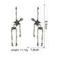 🦴 ACHETEZ 1 - RECEVEZ 1 GRATUIT ! 💀 Boucles d'Oreilles Squelette Articulées - Design Gothique et Réglable pour un Style Unique et Effrayant 🎃✨