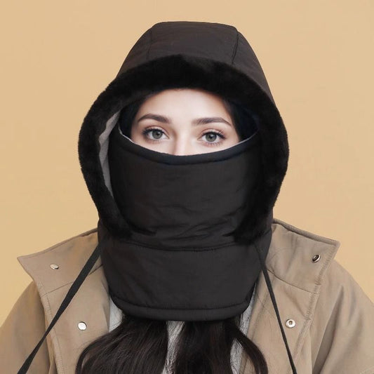 🧢 50% DE RÉDUCTION ! ❄️ Chapeau Thermique Doublé Polaire avec Masque Facial - Protection Intégrale contre le Froid pour Ski/Moto/Ville 🏂🔥