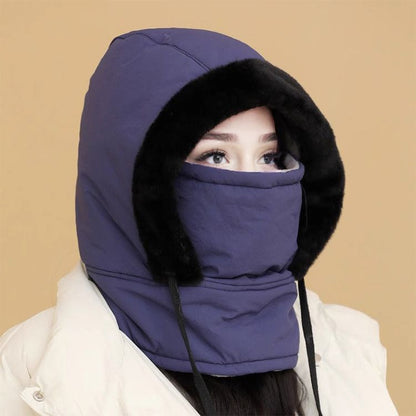 🧢 50% DE RÉDUCTION ! ❄️ Chapeau Thermique Doublé Polaire avec Masque Facial - Protection Intégrale contre le Froid pour Ski/Moto/Ville 🏂🔥