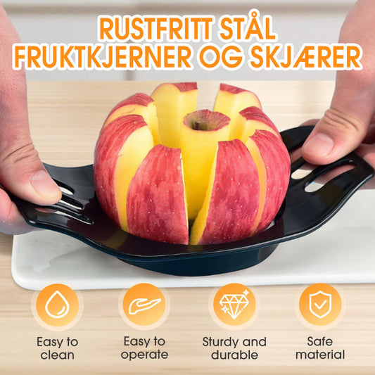 🍎 ACHETEZ 1 - RECEVEZ 1 GRATUIT ! 🔪 Vide-Fruits et Trancheuse en Acier Inoxydable - Découpe Précise Pommes/Poires sans Gaspi, Noyau Enlevé Automatiquement ✨📦
