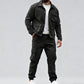 🧥 60% DE RÉDUCTION! 🔥 Ensemble 2 Pièces pour Homme – Veste Rétro & Pantalon Cargo, Look Tendance & Confortable au Quotidien 👖
