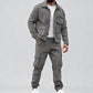 🧥 60% DE RÉDUCTION! 🔥 Ensemble 2 Pièces pour Homme – Veste Rétro & Pantalon Cargo, Look Tendance & Confortable au Quotidien 👖
