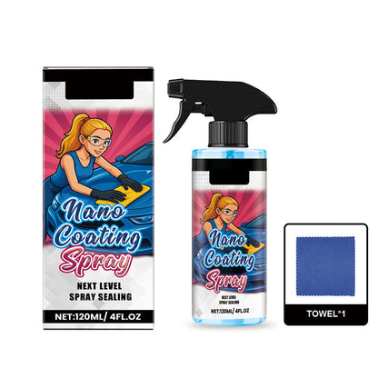 🚗 ACHETEZ 2 - RECEVEZ 1 GRATUIT ! ✨ Spray Polish pour Voiture + Serviette Microfibre - Redonne de l'Éclat en 5 Minutes sans Rayures 🧼⚡