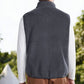 🧥 60% DE RÉDUCTION ! 🔥 Gilet Homme à Col Montant et Fermeture Éclair Intégrale - Confort Chaud et Style Urbain pour Automne/Hiver 🍂✨