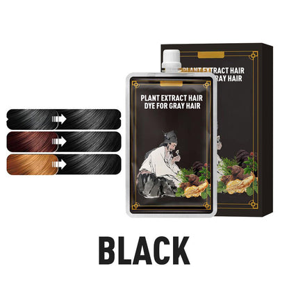 💆‍♀️ 50% DE RÉDUCTION ! 🌿 Teinture Capillaire aux Extraits Végétaux – Couvre les Cheveux Blancs, Formule Douce & Résultats Naturels ✨