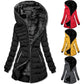🧥 60% de réduction! ❄️ Manteau d'Hiver Femme Mi-Long – Capuche, Doublure Polaire & Style Urbain Chaud 🏙️