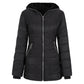 🧥 60% de réduction! ❄️ Manteau d'Hiver Femme Mi-Long – Capuche, Doublure Polaire & Style Urbain Chaud 🏙️