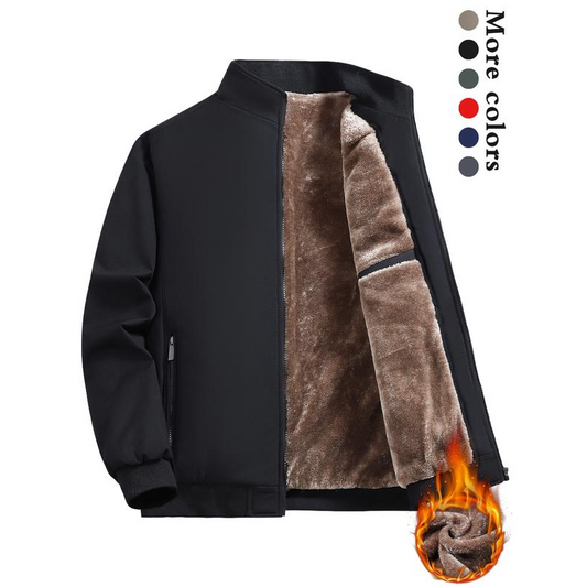 🧥 60% DE RÉDUCTION ! 💨 Veste Homme Zippée Anti-Froissement - Imperméable et Coupe-Vent, Confort Chaud pour Activités Extérieures Hivernales ❄️📦