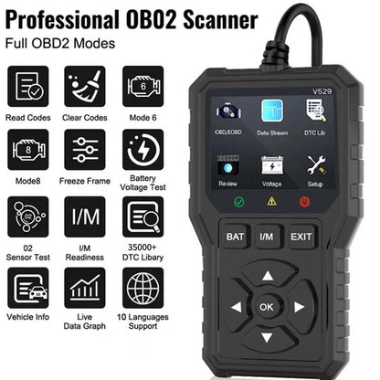 🔧 ACHETEZ 2 - ÉCONOMISEZ 5.99€ ! ✨ Outil Diagnostic OBD2 Professionnel - Analyse Précise et Rapide, Compatible avec la Plupart des Véhicules 🚗📱