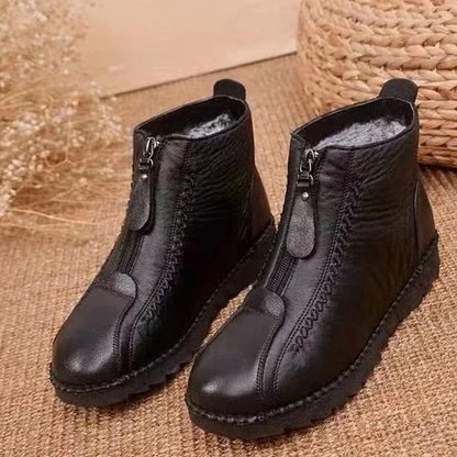 👢 60% DE RÉDUCTION ! ❄️ Bottines d‘Hiver Chaudes pour Femmes – Fermeture Éclair Facile, Semelle Antidérapante & Style Élégant ✨