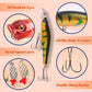 🎣 60% DE RÉDUCTION ! ✨ Ensemble de Leurres de Pêche Réalistes - 24 Leurres Robustes avec Boîte de Rangement, Idéal pour Débutants et Experts 🐟📦