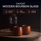 🥃 50% DE RÉDUCTION 🔥 Verre à boire artisanal carbonisé – Verre à whisky en bois original – Design unique, finition brûlée & robuste – parfait pour bourbon, scotch ou cadeau original 🎁