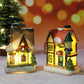 🎄 50% DE RÉDUCTION ! ✨ Miniature Maison de Noël LED - Décoration de Table Lumineuse avec Effet Neige, Ambiance Féerique pour les Fêtes 🏠📦