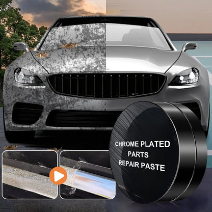 🚗 ACHETEZ 1 - RECEVEZ 1 GRATUIT ! ✨ Pâte de Réparation Chromée pour Voiture - Restaure les Pare-chocs et Poignées, Résistante aux Intempéries et Facile à Appliquer 🔧📦