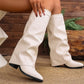 👢 60% DE RÉDUCTION ! 👠 Bottes montantes à talon épais – Confortable, Style tendance & Tige ajustable ✨