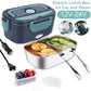 🍱 50% DE RÉDUCTION! ⚡ Ensemble Portable 2-en-1 pour Boîte à Lunch – Double Tension 60W, Chauffage Rapide & 7 Pièces (1,5L) Pour Repas Chauds Partout ✨