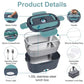 🍱 50% DE RÉDUCTION! ⚡ Ensemble Portable 2-en-1 pour Boîte à Lunch – Double Tension 60W, Chauffage Rapide & 7 Pièces (1,5L) Pour Repas Chauds Partout ✨