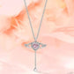 🕊️ 50% DE RÉDUCTION 🌸 Collier ailes d’ange roses – Délicat, doré & symbolique – Parfait pour un look romantique ou en cadeau – léger, élégant et lumineux ✨💖🕊️