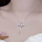 🕊️ 50% DE RÉDUCTION 🌸 Collier ailes d’ange roses – Délicat, doré & symbolique – Parfait pour un look romantique ou en cadeau – léger, élégant et lumineux ✨💖🕊️