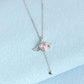 🕊️ 50% DE RÉDUCTION 🌸 Collier ailes d’ange roses – Délicat, doré & symbolique – Parfait pour un look romantique ou en cadeau – léger, élégant et lumineux ✨💖🕊️