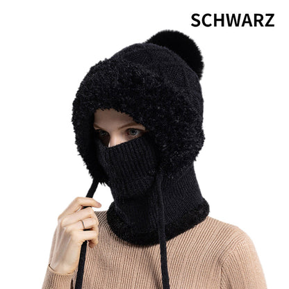🎄 Prévente Noël : 50% de réduction ! 🧣 Bonnet d'Hiver Épais Élégant – Cache-Visage & Écharpe Intégrés, Confort Chaleur Extrême ❄️🎁📦