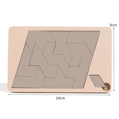 🧩 50% DE RÉDUCTION ! ✨ Puzzle Tangram en Bois - 7 Formes Géométriques Classiques pour Développer la Créativité et la Logique des Enfants 🔺🔷