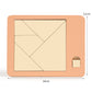 🧩 50% DE RÉDUCTION ! ✨ Puzzle Tangram en Bois - 7 Formes Géométriques Classiques pour Développer la Créativité et la Logique des Enfants 🔺🔷