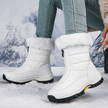 👢 DERNIER JOUR 60% DE RÉDUCTION! ✨ Bottes de Neige Femmes Antidérapantes - Isolation Thermique Etanche avec Fermeture Éclair pour Temps Glacial ❄️🔒