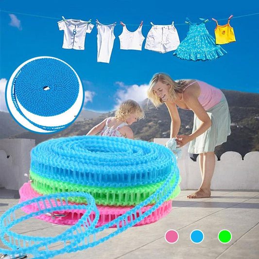 🧺 ACHETEZ 2, OFFERT 1 ! 🌬️ Corde à Linge Coupe-Vent & Antidérapante – Séchage Rapide, Accroche Sécurisée & Installation Facile ☀️