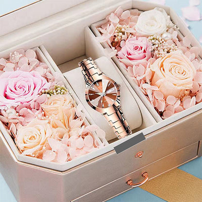 ⌚ 60% DE RÉDUCTION! ✨ Montre Élégante Étanche pour Femme - Cadre Diamanté & Verre Saphir Résistant aux Rayures pour un Style Luxueux 💎🌟