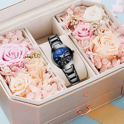 ⌚ 60% DE RÉDUCTION! ✨ Montre Élégante Étanche pour Femme - Cadre Diamanté & Verre Saphir Résistant aux Rayures pour un Style Luxueux 💎🌟