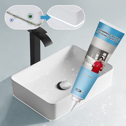 🚿 50% DE RÉDUCTION! 💧 SCELANT ÉTANCHE - Adhésion Maximale sur Carrelage et Joints, Résistant à l'Humidité et aux Moisissures, Application Facile 🛁✨