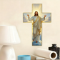 ✝️ 50% DE RÉDUCTION! ✨ Décoration Murale Rétro Croix de Jésus - Design Vintage en Bois avec Symbole de Foi pour un Style Spirituel et Élégant 🕊️